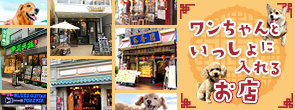 ワンちゃんと一緒に入れるお店
